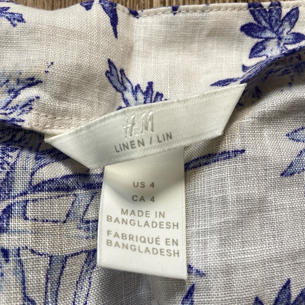 Linen wrap top - Picture 5 of 7